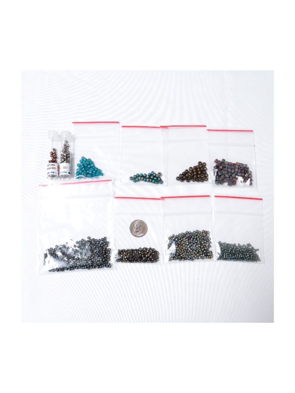 Group of Myuki glass beads, new but not in original packaging